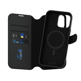 PanzerGlass CARE Feature Case Tango 2-in-1 Wallet MagSafe para iPhone 16 Pro Max, Negro