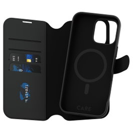 PanzerGlass CARE Feature Case Tango 2-in-1 Wallet MagSafe para iPhone 16 Pro Max, Negro