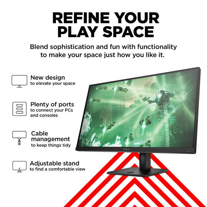 HP OMEN 27q Monitor Gaming 27 pulgadas QHD 165 Hz