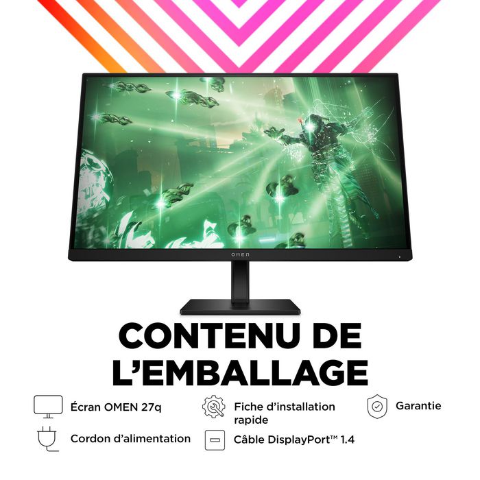 HP OMEN 27q Monitor Gaming 27 pulgadas QHD 165 Hz