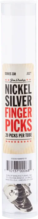 Dunlop Pack 5 Púas Dedo Nickel Silver Mini .013" (0.33 Mm) Dunlop Dunlop Pack 5 Púas Dedo Nickel Silver Mini .013" (0.33 Mm) Dunlop