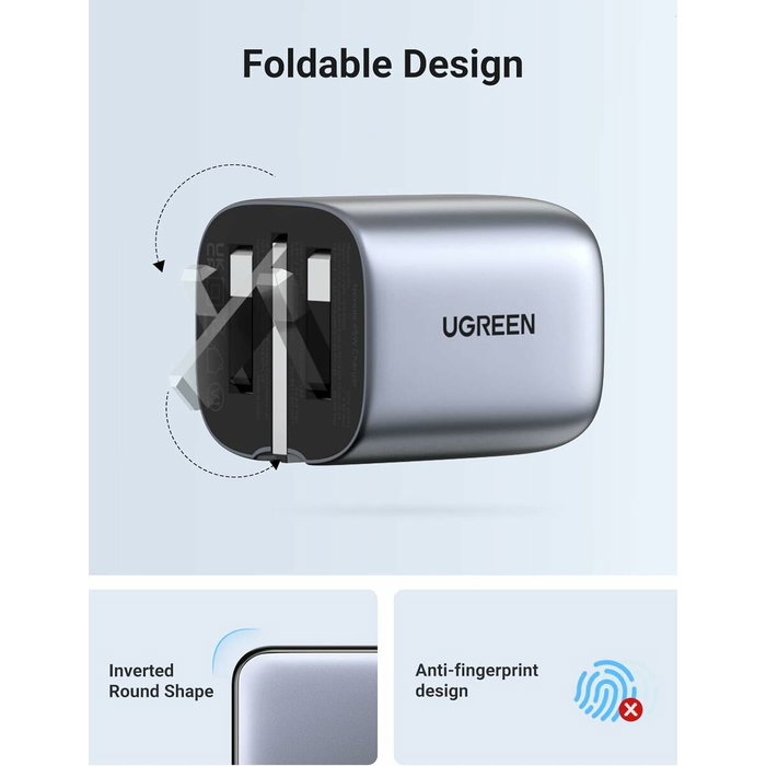 Ugreen Nexode Pro 65W GaN Gris con cable USB-C 25871