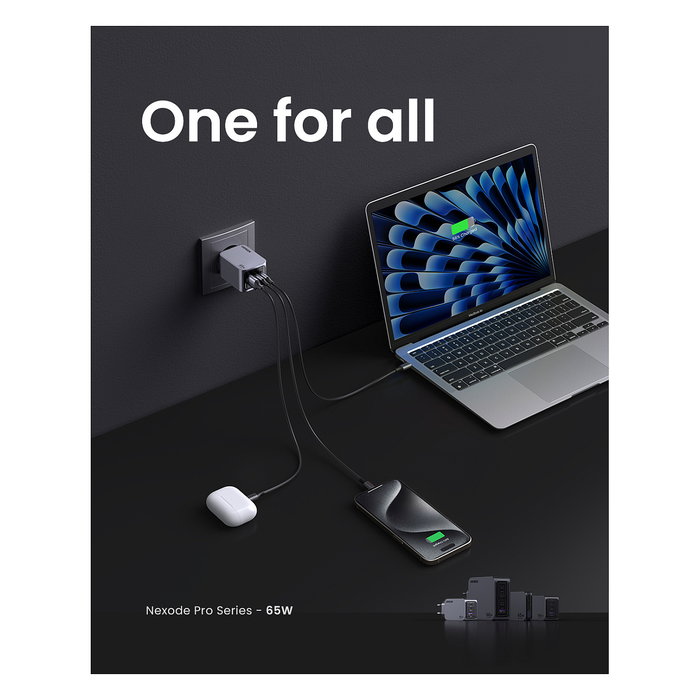 Ugreen Nexode Pro 65W GaN Gris con cable USB-C 25871