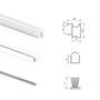 Emuca Kit de herrajes Placard 74 para armario de 2 puertas correderas, perfil Wave, blanco