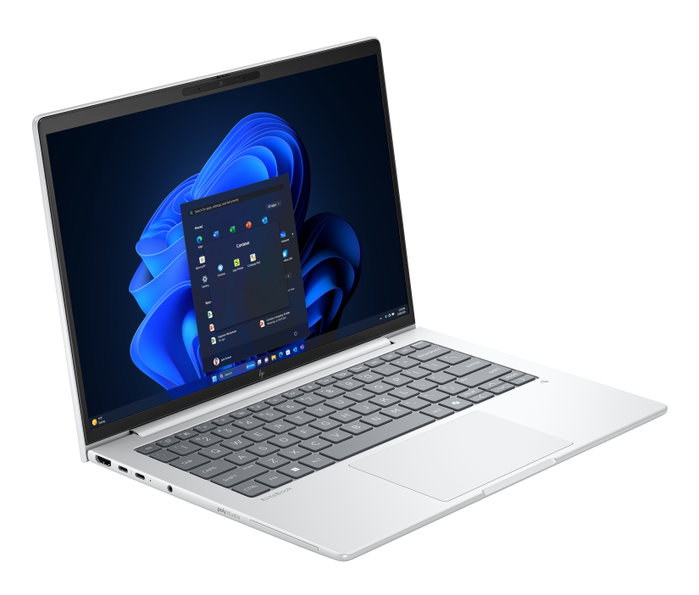 HP EliteBook 8 G1i AD2Z1ET - Portátil 14" WUXGA con Intel Core Ultra 5 228V, 32 GB LPDDR5x, 512 GB SSD, Wi-Fi 7, Windows 11 Pro, Plata - Copilot+ PC y IA de Próxima Generación