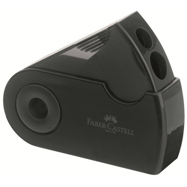 Faber Castell Afilalápices Doble Funda y Depósito Negro