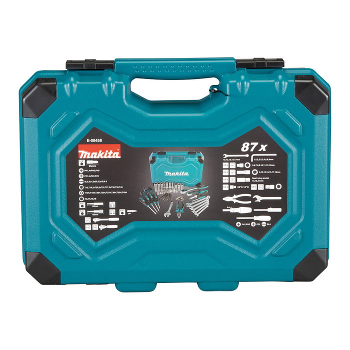 Makita E-08458 Set de herramientas profesional de 87 piezas