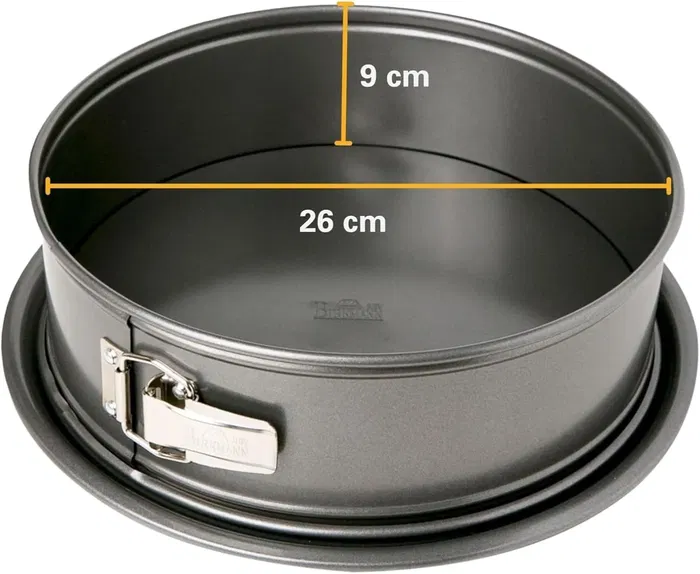 Birkmann ABE4026883881020 Molde para Hornear con Base Desmontable de Acero al Carbono Antiadherente 26 x 26 x 9 cm