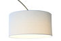 DKD Home Decor Lámpara de Pie de Lino y Mármol Dorado y Blanco 126x40x193 cm