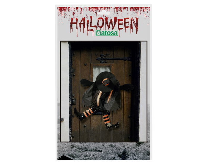 Figura Colgante De Bruja Estrellada Para Puerta De Halloween Con Brazos Y Piernas Colgantes Decoracion