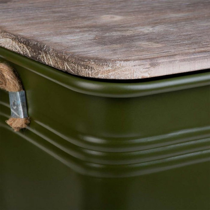 Taburete Alexandra House Living Verde Metal Cuerda Madera de abeto 36 x 36 x 39 cm Taburete Alexandra House Living Verde Metal Cuerda Madera de abeto 36 x 36 x 39 cm