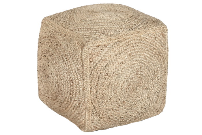 DKD Home Decor Reposapiés Boho Hecho a Mano de Yute Natural 45x45x45 cm - Pack de 2 Unidades DKD Home Decor Reposapiés Boho Hecho a Mano de Yute Natural 45x45x45 cm - Pack de 2 Unidades
