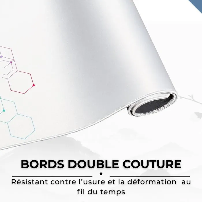 The G-Lab THE3760162053371 - Alfombrilla de ratón XXL Selenium Pad 90 x 40 x 0.4 cm Antideslizante Blanco