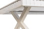 DKD Home Decor Mesa de Centro de Mango y Metal Blanco