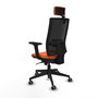 PIQUERAS Y CRESPO Silla de oficina Horna Naranja y Negro
