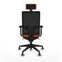PIQUERAS Y CRESPO Silla de oficina Horna Naranja y Negro