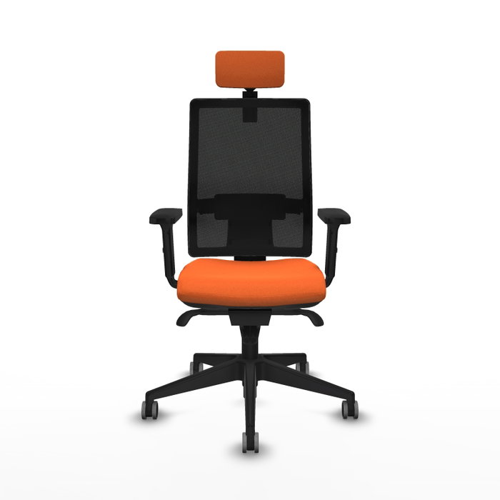 PIQUERAS Y CRESPO Silla de oficina Horna Naranja y Negro PIQUERAS Y CRESPO Silla de oficina Horna Naranja y Negro