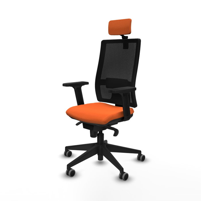 PIQUERAS Y CRESPO Silla de oficina Horna Naranja y Negro PIQUERAS Y CRESPO Silla de oficina Horna Naranja y Negro