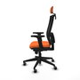 PIQUERAS Y CRESPO Silla de oficina Horna Naranja y Negro