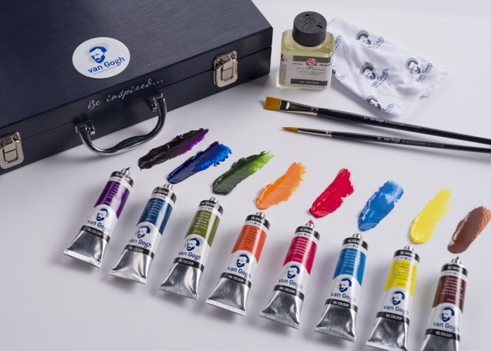 Van Gogh Caja XL para principiantes con pinturas al óleo (12 x 40 ml + accesorios) inevitable Van Gogh Caja XL para principiantes con pinturas al óleo (12 x 40 ml + accesorios) inevitable