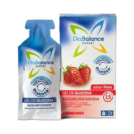 DIABALANCE Gel Glucosa Absorcion Rapida Fresa 4Ud