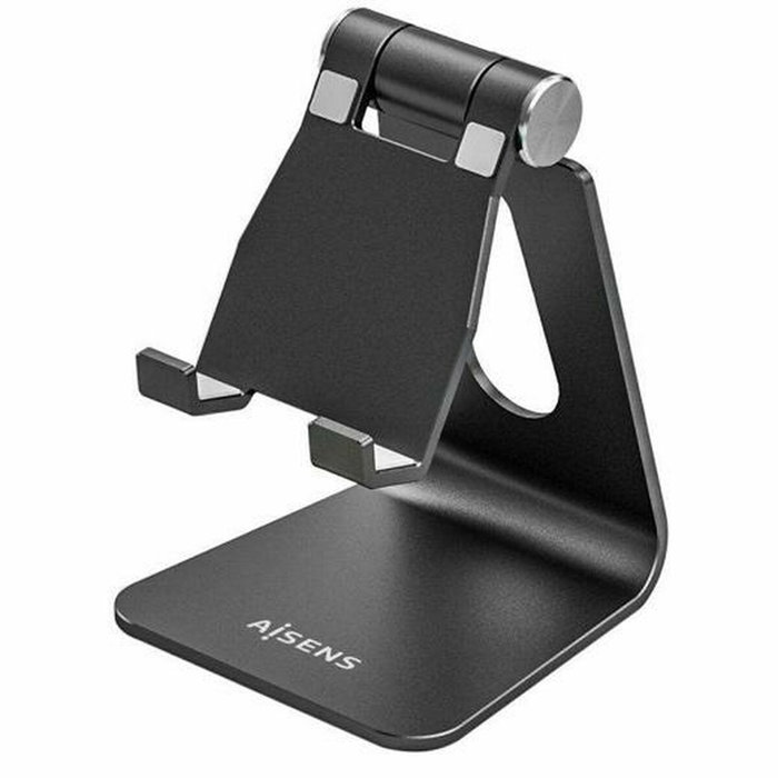 Aisens Soporte de Sobremesa Ajustable Tamaño M Negro para Móvil y Tablet