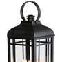 Day Farolillo LED de Exterior e Interior con Temporizador Automático, IP44, 29 cm de Altura, Negro, Funciona con Pilas AA