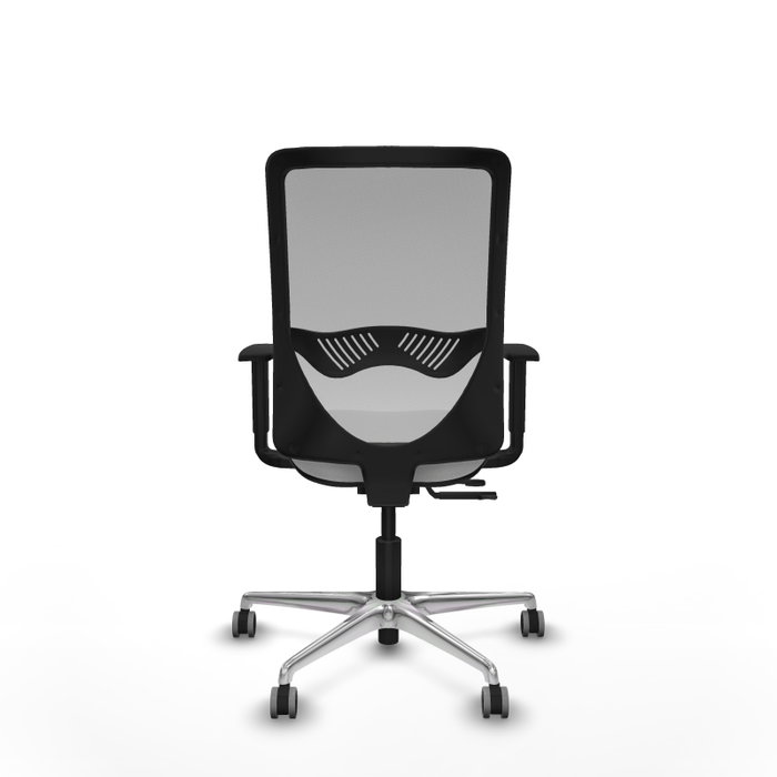 PIQUERAS Y CRESPO Silla de oficina Zulema con mecanismo Sincro/Traslack, Blanco y Gris