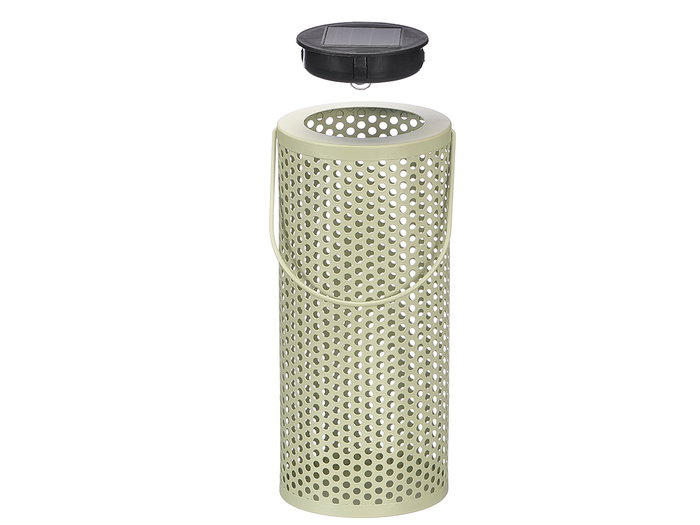 Ibergarden Lampara Solar Redonda Alta 11x26x11cm Surtidos (Set de 12)