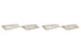 DKD Home Decor Set de 2 Bandejas de MDF con Macetas 40x30x6 cm Surtido