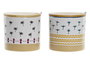 DKD Home Decor Azucarero Africa Gres y Bambú Multicolor