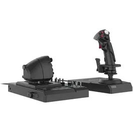 Hori Sistema de Vuelo HOR1708042615736 para PC - Timón con Doble Joystick HOTAS - 200 Funciones Configurables - Negro