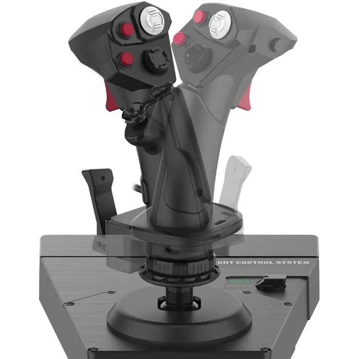 Hori Sistema de Vuelo HOR1708042615736 para PC - Timón con Doble Joystick HOTAS - 200 Funciones Configurables - Negro