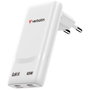 Verbatim Cargador de Pared GaN Fold 'n' Go 65W 2xUSB-C Blanco