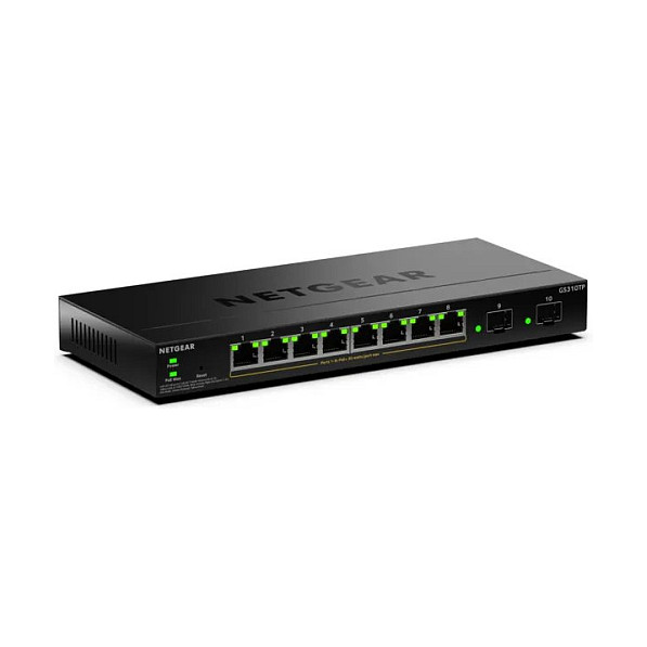 NETGEAR GS310TPv2 Switch Smart L3 Lite - 8 Puertos Gigabit PoE+ (55 W) + 2 SFP - Gestionado, de Escritorio NETGEAR GS310TPv2 Switch Smart L3 Lite - 8 Puertos Gigabit PoE+ (55 W) + 2 SFP - Gestionado, de Escritorio