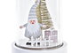 DKD Home Decor Decoracion Luminosa Navidad Fantasia Blanco Dorado Cristal Led 9 x 13 x 9 cm (12 Unidades)