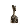 DKD Home Decor Set de 3 Figuras de Resina y Mango Gris Oscuro y Negro