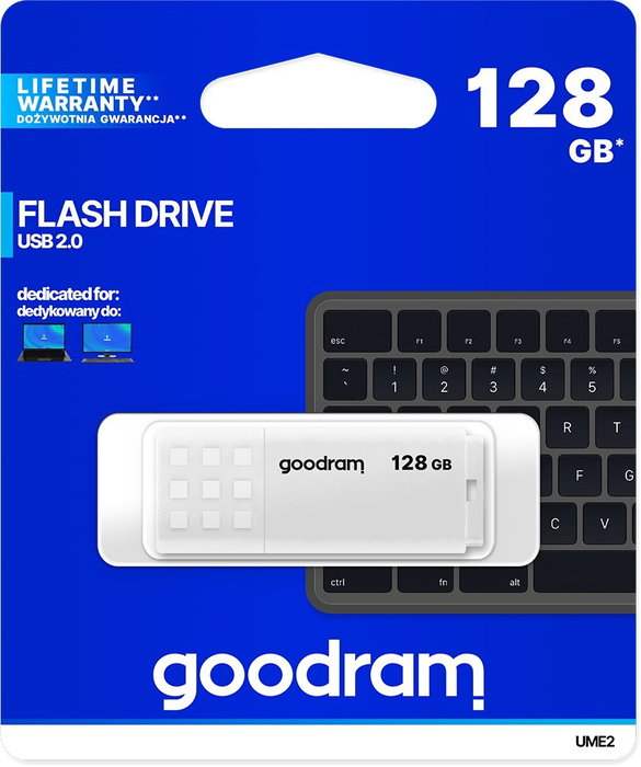 GOODRAM UME2 Unidad Flash USB 128 GB Blanco
