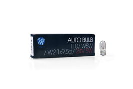 M-Tech Lámpara W2.19.5D 24V 5W W5W T10 Halógena (10 Unidades)