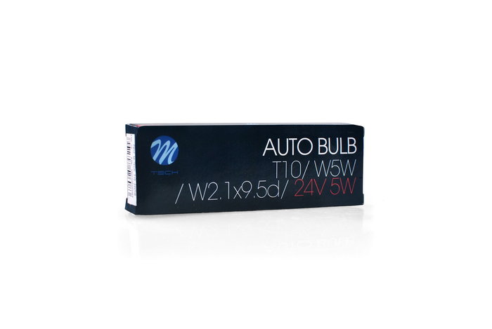 M-Tech Lámpara W2.19.5D 24V 5W W5W T10 Halógena (10 Unidades) M-Tech Lámpara W2.19.5D 24V 5W W5W T10 Halógena (10 Unidades)