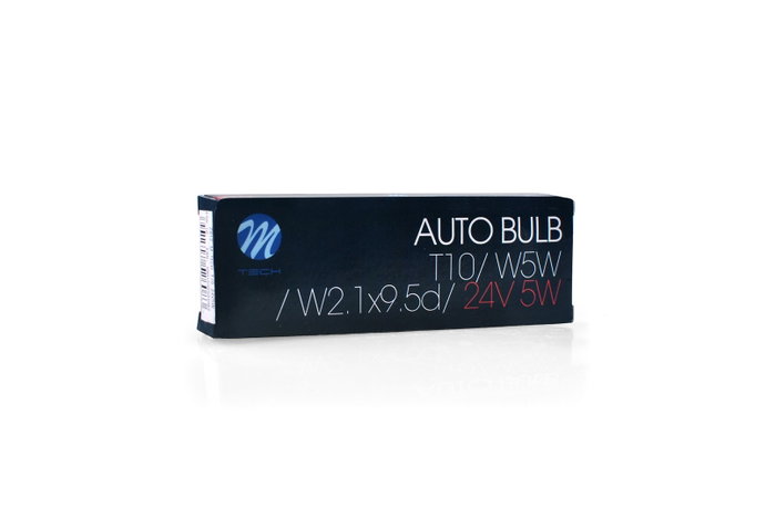 M-Tech Lámpara W5W T10 W2.1x9.5d 24V 5W (10 unidades) M-Tech Lámpara W5W T10 W2.1x9.5d 24V 5W (10 unidades)