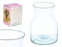 Giftdecor Jarron Cristal Transparente Ancho Forma 20 cm (Set de 12)