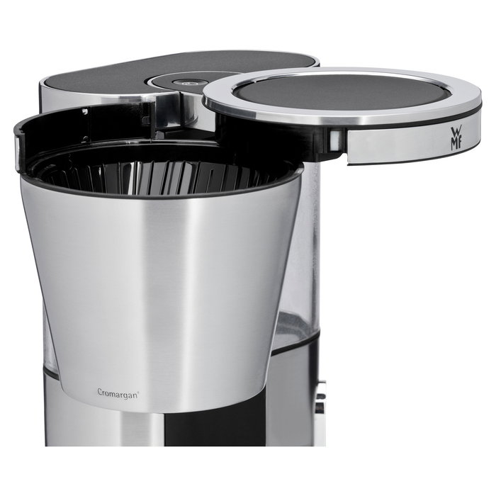 WMF Lono Aroma Cafetera de Filtro Térmica 1 L, 800 W, 8 Tazas, Anti-Goteo, Anti-Escala, Negro/Plata, 0412310011