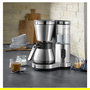 WMF Lono Aroma Cafetera de Filtro Térmica 1 L, 800 W, 8 Tazas, Anti-Goteo, Anti-Escala, Negro/Plata, 0412310011