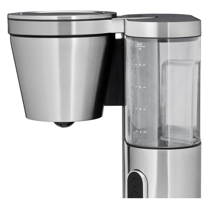 WMF Lono Aroma Cafetera de Filtro Térmica 1 L, 800 W, 8 Tazas, Anti-Goteo, Anti-Escala, Negro/Plata, 0412310011