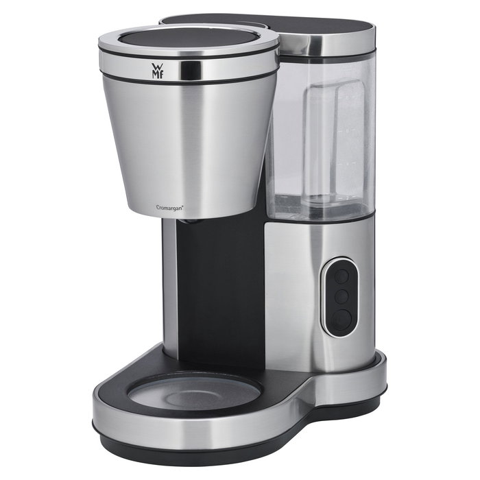 WMF Lono Aroma Cafetera de Filtro Térmica 1 L, 800 W, 8 Tazas, Anti-Goteo, Anti-Escala, Negro/Plata, 0412310011