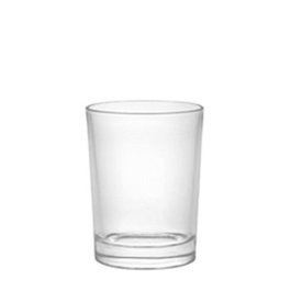 Dkristal Vaso Sevilla de Cristal, 25 cl, 10.5 cm de Altura, Borde Fino (Set de 12)