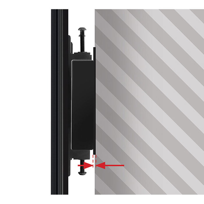 B-Tech B-Tech System X Rail Mounting Bracket - 5 mm, Negro