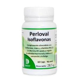 Dimefar Perloval 60 Cap. Complemento Alimenticio Menopausia con Isoflavonas, Maca y Vitamina B6 para Regular Hormonas