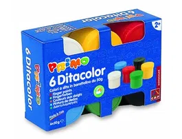 Primo Pintura de Dedos 6 Unidades Colores Surtidos 50g